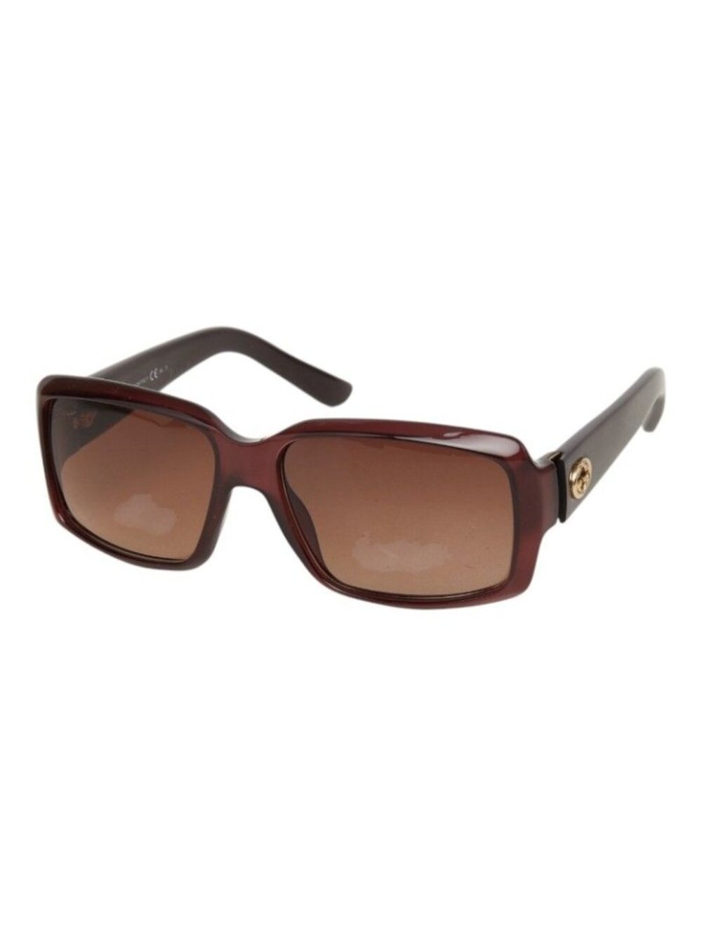 Gucci Interlocking G Sunglasses Eyewear Square S Brown Acetate